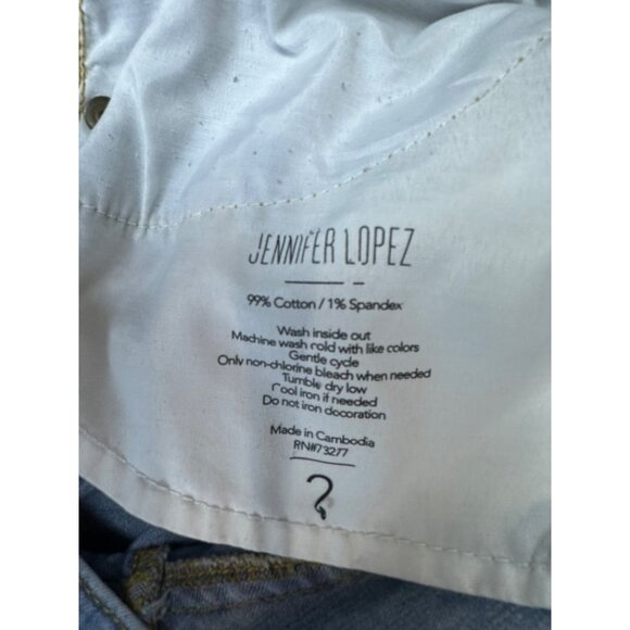 Jennifer Lopez Light Wash Relaxed Boyfriend Straight Leg Jeans Womens Size 2 - Picture 2 of 10